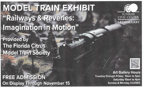 Railways and Reveries: Imagination in Motion exhibition flyer